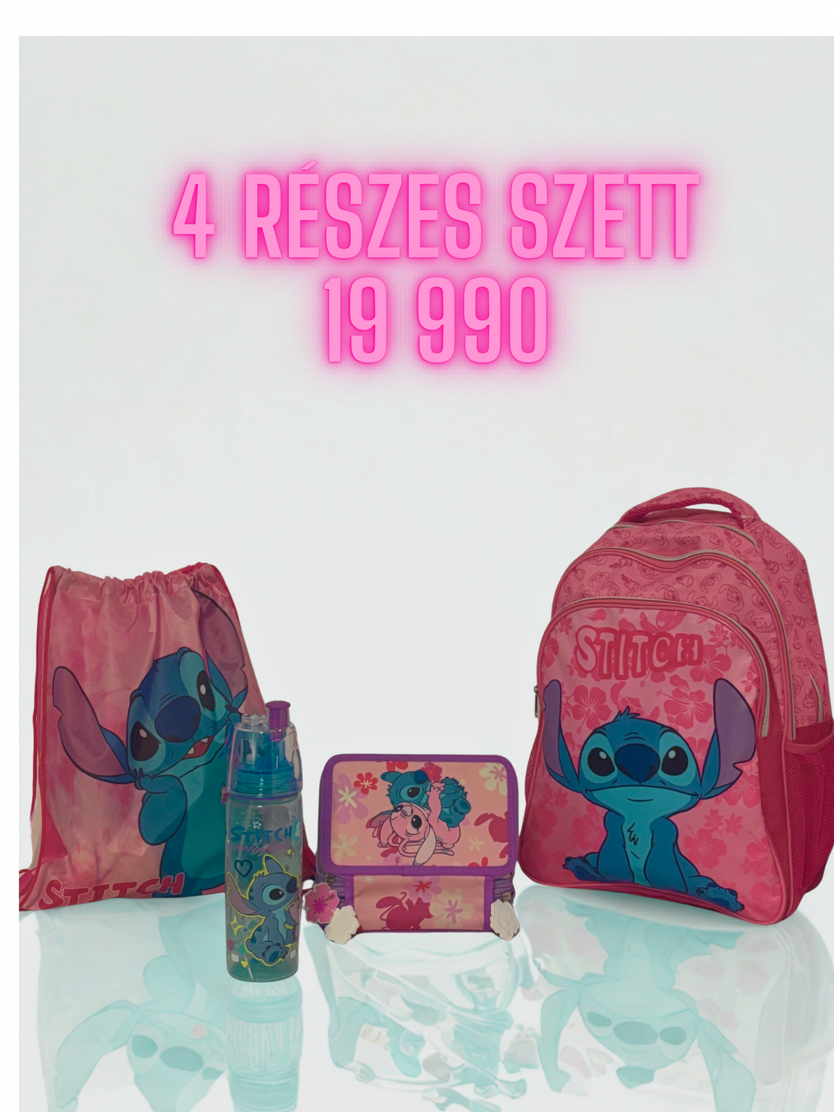 Lilo és Stitch iskolatáska szett lányoknak