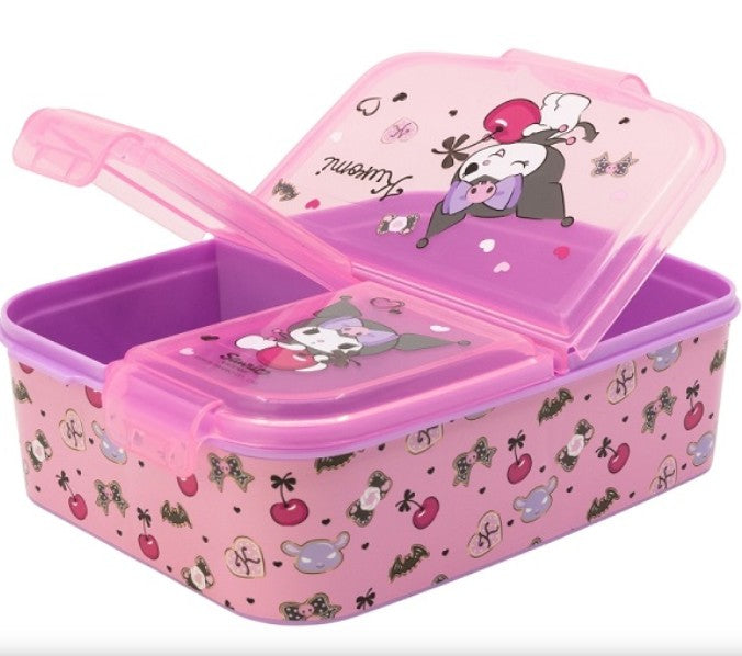 Kuromi több rekeszes uzsonnás doboz