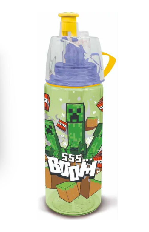 Minecraft gyerek sport kulacs párásító funkcióval 575ml - KidsKuckó