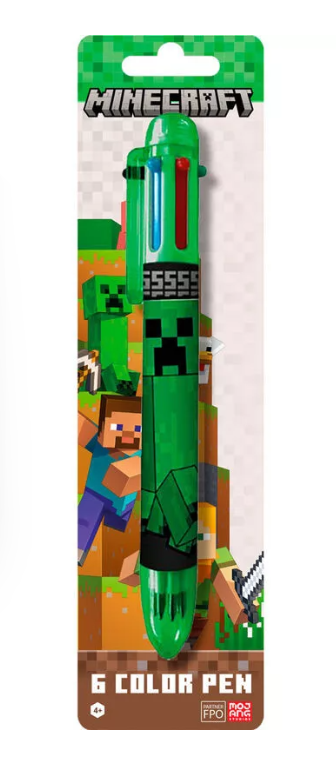 Minecraft gyerek 6 színű színes toll - KidsKuckó